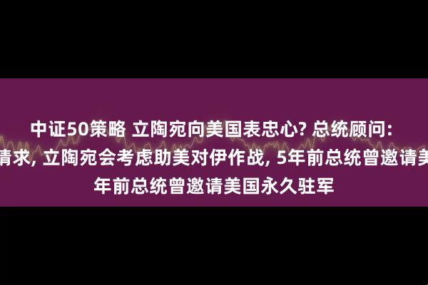 中证50策略 立陶宛向美国表忠心? 总统顾问: 若美国提出请求, 立陶宛会考虑助美对伊作战, 5年前总统曾邀请美国永久驻军