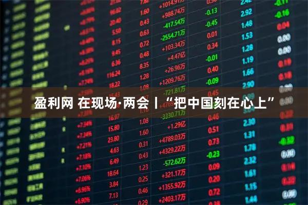 盈利网 在现场·两会丨“把中国刻在心上”